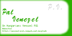 pal venczel business card