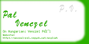 pal venczel business card